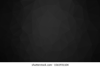 Dark Silver, Gray vector polygonal pattern. A completely new color illustration in a vague style. New texture for your design.