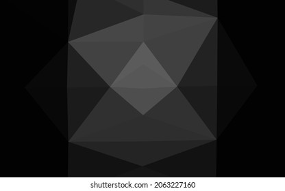 Dark Silver, Gray vector polygonal template. Colorful illustration in abstract style with gradient. Completely new design for your business.