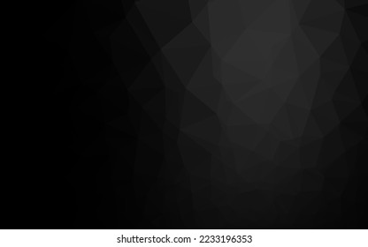 Dark Silver, Gray vector polygonal pattern. An elegant bright illustration with gradient. Elegant pattern for a brand book.