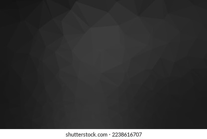 Dark Silver, Gray vector polygonal background. Shining colored illustration in a Brand new style. Template for a cell phone background.