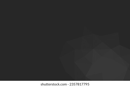 Dark Silver, Gray vector polygonal pattern. Colorful abstract illustration with gradient. New texture for your design.