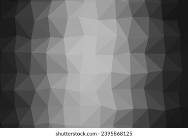 Dark Silver, Gray vector polygonal background. Modern geometrical abstract illustration with gradient. Polygonal design for your web site.