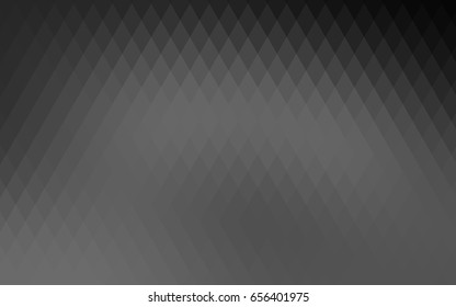 Dark Silver, Gray vector polygonal illustration, which consist of rectangles. Rectangular pattern for your business design. Geometric background in Origami style with gradient. 
