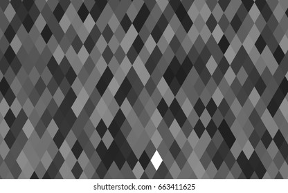 Dark Silver, Gray vector polygonal pattern. Creative geometric illustration in Origami style with gradient. Brand-new style for your business design.