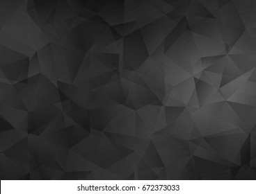 Dark Silver, Gray vector polygonal template. Colorful abstract illustration with gradient. A completely new design for your business.