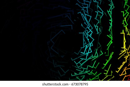 Dark Silver, Gray vector polygonal illustration, which consist of rectangles. Rectangular pattern for your business design. Geometric background in Origami style with gradient. 