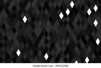 Dark Silver, Gray vector polygonal template. Creative geometric illustration in Origami style with gradient. The elegant pattern can be used as part of a brand book.