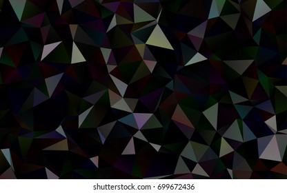 Dark Silver, Gray vector polygonal background. A completely new color illustration in a vague style. The elegant pattern can be used as part of a brand book.