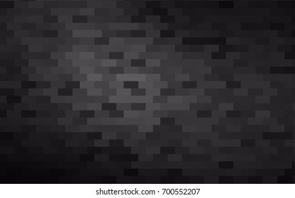 Dark Silver, Gray vector polygonal illustration, which consist of rectangles. Rectangular pattern for your business design. Geometric background in Origami style with gradient. 