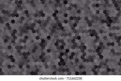 Dark Silver, Gray vector polygonal illustration, which consist of hexagons. Hexagonal design for your business. Creative geometric background in Origami style with gradient