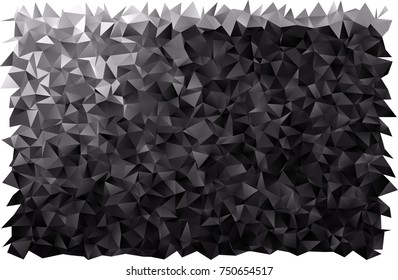 Dark Silver, Gray vector polygonal pattern. Creative geometric illustration in Origami style with gradient. A completely new design for your business.