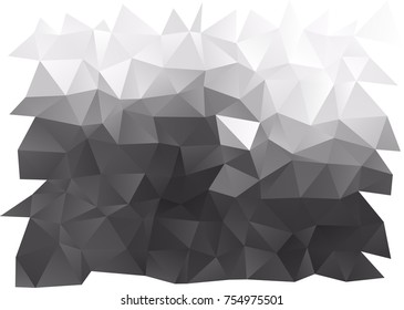 Dark Silver, Gray vector polygonal background. Glitter abstract illustration with an elegant design. The elegant pattern can be used as part of a brand book.