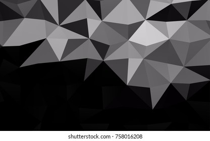 Dark Silver, Gray vector polygonal background. Colorful abstract illustration with gradient. The completely new template can be used for your brand book.