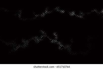 Dark Silver, Gray vector red pattern of geometric circles, shapes. Colorful mosaic banner. Geometric background with colored disks.