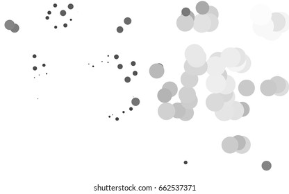 Dark Silver, Gray vector red pattern of geometric circles, shapes. Colorful mosaic banner. Geometric background with colored disks.