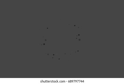 Dark Silver, Gray vector red pattern of geometric circles, shapes. Colorful mosaic banner. Geometric background with colored disks.