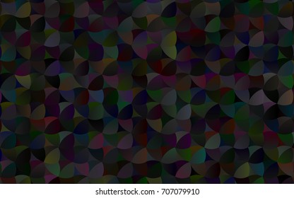 Dark Silver, Gray vector red banner with set of circles, dots. Donuts Background. Creative Design Template. Technological halftone illustration.