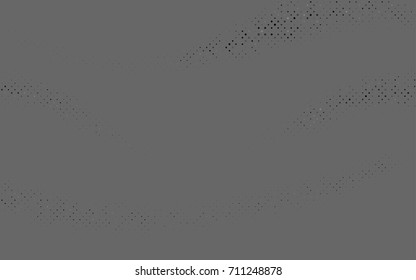 Dark Silver, Gray vector red banner with set of circles, dots. Donuts Background. Creative Design Template. Technological halftone illustration.