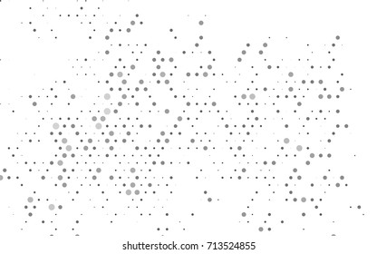 Dark Silver, Gray vector red pattern of geometric circles, shapes. Colorful mosaic banner. Geometric background with colored disks.