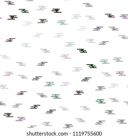 Dark Silver, Gray vector seamless template with repeated sticks. Lines on blurred abstract background with gradient. Best design for your ad, poster, banner.