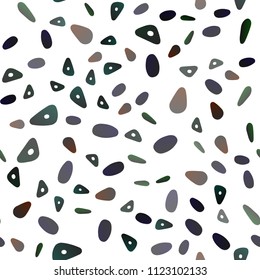 Dark Silver, Gray vector seamless pattern in polygonal style with circles. Circles, lines on abstract background with colorful gradient. Pattern can be used for websites.