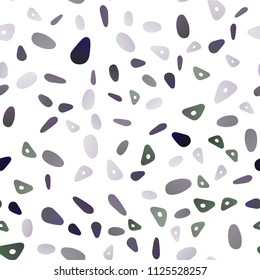 Dark Silver, Gray vector seamless texture in triangular style with circles. Circles, lines on abstract background with colorful gradient. Pattern can be used for websites.