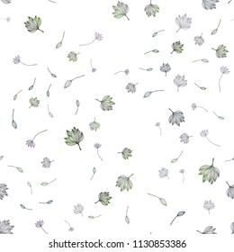 Dark Silver, Gray vector seamless sketch cover. New colorful illustration in doodle style with leaves. Pattern for brand book.