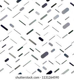 Dark Silver, Gray vector seamless cover with long lines. Shining colored illustration with narrow lines. Best design for your ad, poster, banner.