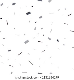 Dark Silver, Gray vector seamless template with crystals, rectangles. Glitter abstract illustration with rectangular shapes. Pattern can be used for websites.