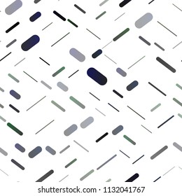 Dark Silver, Gray vector seamless template with repeated sticks. Glitter abstract illustration with colored sticks. The pattern can be used for busines ad, booklets, leaflets