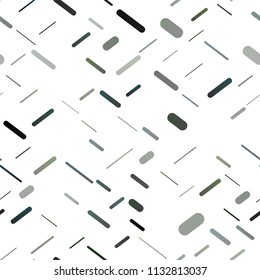Dark Silver, Gray vector seamless pattern with narrow lines. Lines on blurred abstract background with gradient. Best design for your ad, poster, banner.
