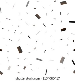 Dark Silver, Gray vector seamless pattern in square style. Rectangles on abstract background with colorful gradient. Pattern for commercials.