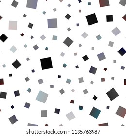 Dark Silver, Gray vector seamless background with rectangles. Illustration with set of colorful rectangles. Smart design for your business advert.