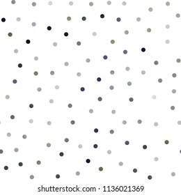 Dark Silver, Gray vector seamless background with bubbles. Blurred bubbles on abstract background with colorful gradient. The pattern can be used for beautiful websites.