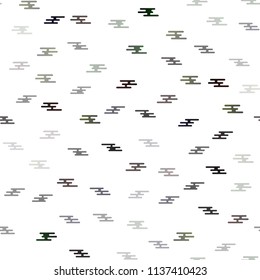 Dark Silver, Gray vector seamless background with straight lines. Lines on blurred abstract background with gradient. Best design for your ad, poster, banner.