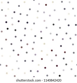Dark Silver, Gray vector seamless pattern with spheres. Blurred decorative design in abstract style with bubbles. Beautiful design for your business natural advert.