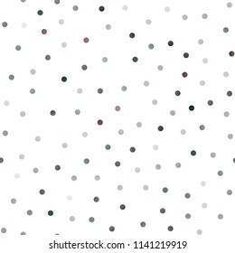 Dark Silver, Gray vector seamless layout with circle shapes. Modern abstract illustration with colorful water drops. The pattern can be used for beautiful websites.