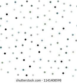 Dark Silver, Gray vector seamless template with circles. Abstract illustration with colored bubbles in nature style. The pattern can be used for ads, leaflets of liquid.