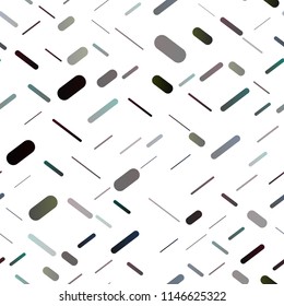 Dark Silver, Gray vector seamless pattern with narrow lines. Lines on blurred abstract background with gradient. The pattern can be used for busines ad, booklets, leaflets