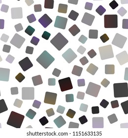 Dark Silver, Gray vector seamless background with rectangles. Illustration with set of colorful rectangles. Smart design for your business advert.