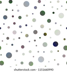 Dark Silver, Gray vector seamless background with dots. Illustration with set of shining colorful abstract circles. Beautiful design for your business natural advert.