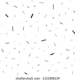Dark Silver, Gray vector seamless layout with flat lines. Blurred decorative design in simple style with lines. The template can be used as a background.