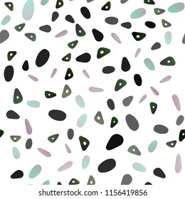 Dark Silver, Gray vector seamless layout with circles, lines. Circles, lines on abstract background with colorful gradient. Pattern for commercials.