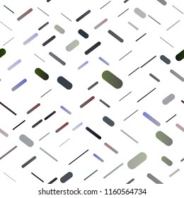 Dark Silver, Gray vector seamless background with straight lines. Modern geometrical abstract illustration with staves. The template can be used as a background.