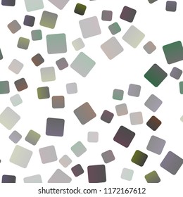 Dark Silver, Gray vector seamless template with crystals, rectangles. Glitter abstract illustration with rectangular shapes. Modern template for your landing page.