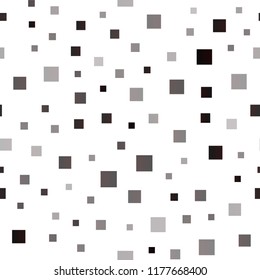 Dark Silver, Gray vector seamless backdrop with rectangles, squares. Illustration with set of colorful rectangles. Smart design for your business advert.