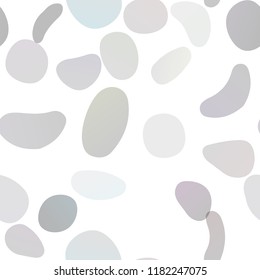 Dark Silver, Gray vector seamless pattern with spheres. Colorful illustration with blurred circles in nature style. Trendy design for wallpaper, fabric makers.