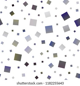 Dark Silver, Gray vector seamless template with crystals, rectangles. Beautiful illustration with rectangles and squares. Pattern can be used for websites.