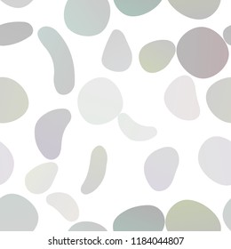 Dark Silver, Gray vector seamless texture with disks. Colorful illustration with blurred circles in nature style. Trendy design for wallpaper, fabric makers.