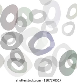 Dark Silver, Gray vector seamless background with bubbles. Modern abstract illustration with colorful water drops. Pattern for design of window blinds, curtains.